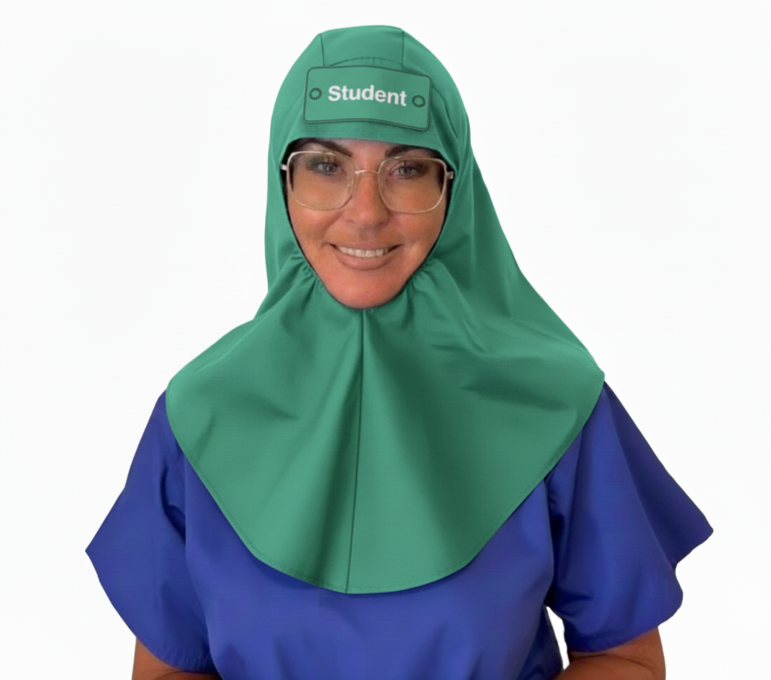 Eco Ninjas Hijab Theatre Badge Hat in Light Green