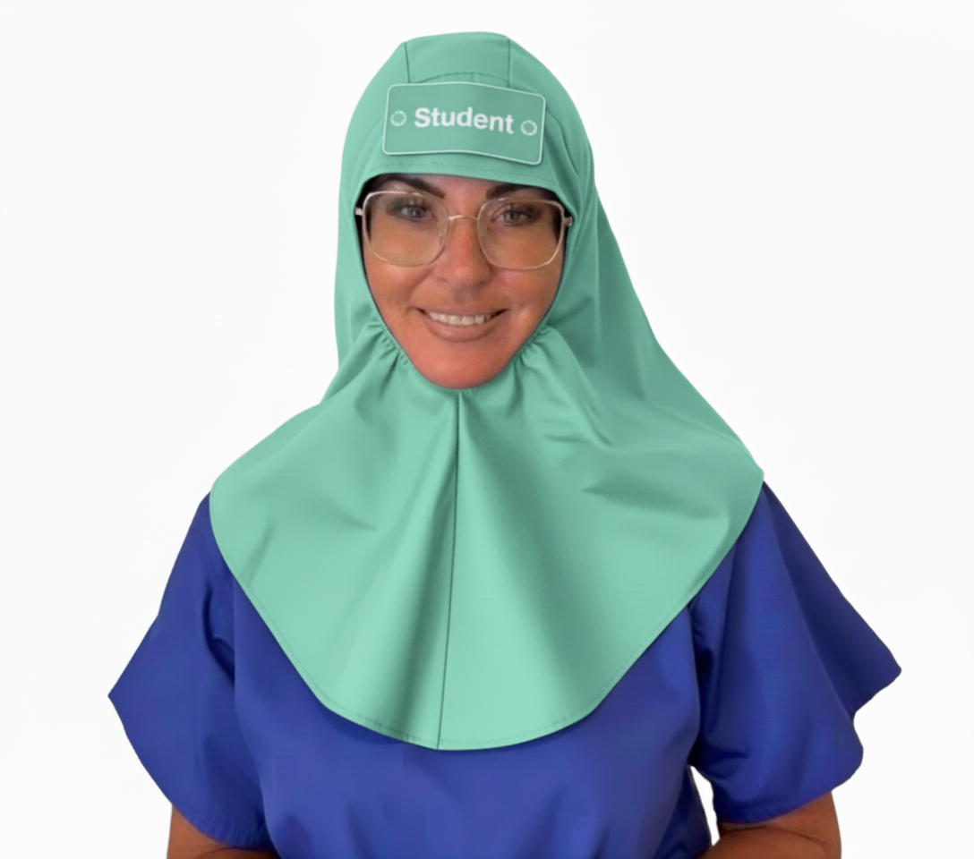 Eco Ninjas Hijab Theatre Badge Hat in Mint Green