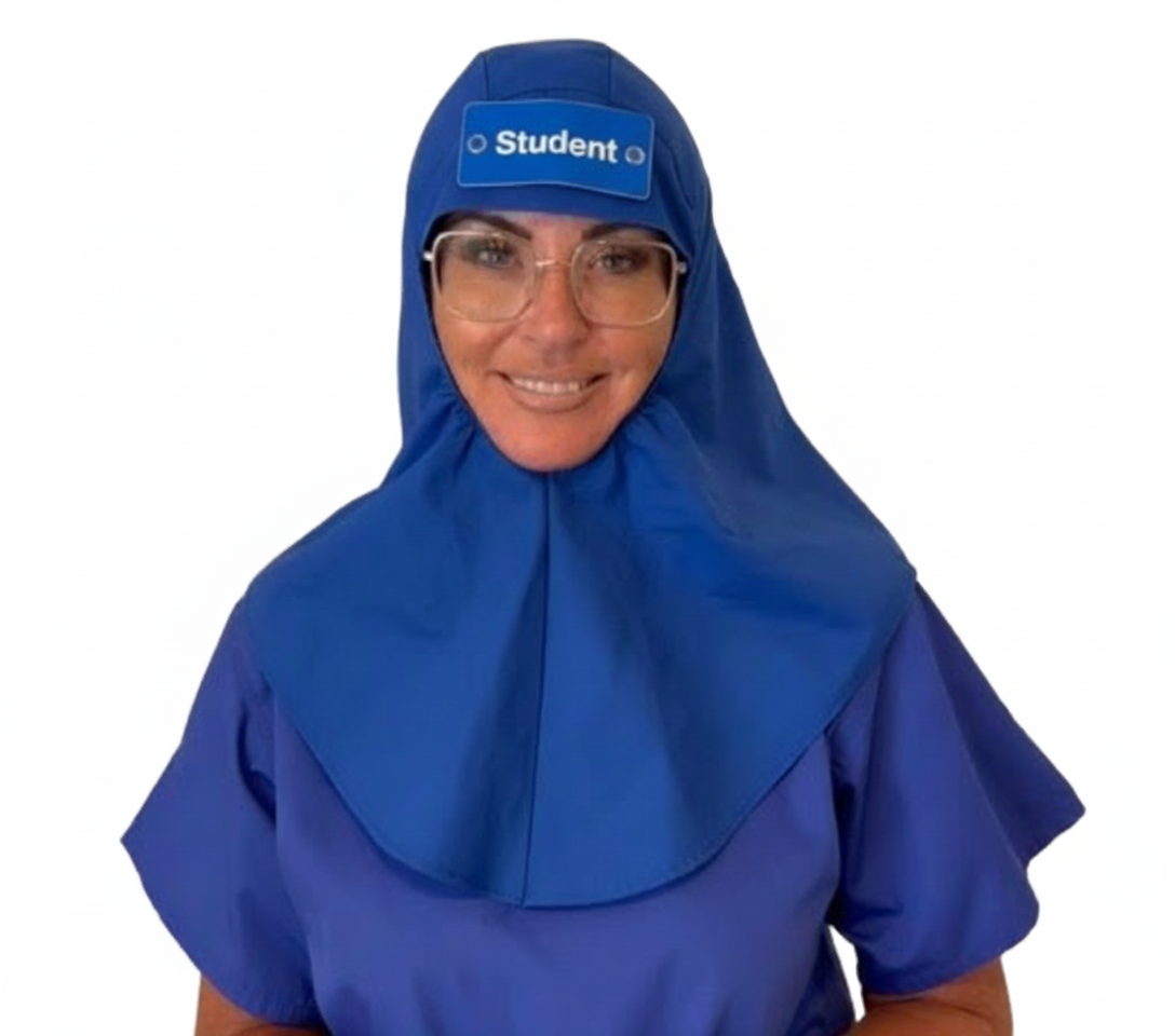 Eco Ninjas Hijab Theatre Badge Hat in Royal Blue