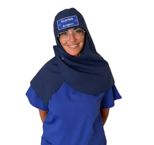 Royal Blue Surgical Hood