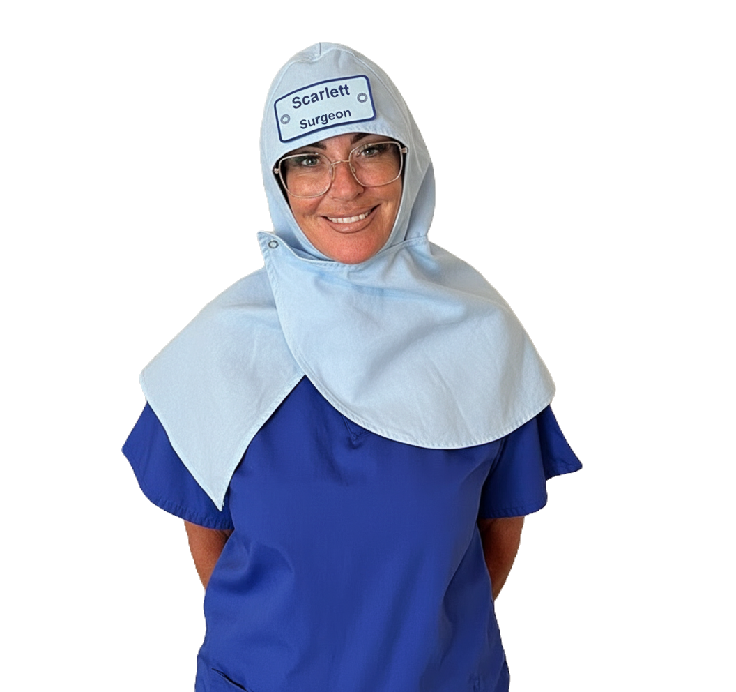 Eco Ninjas Surgical Hood Theatre Badge Hat